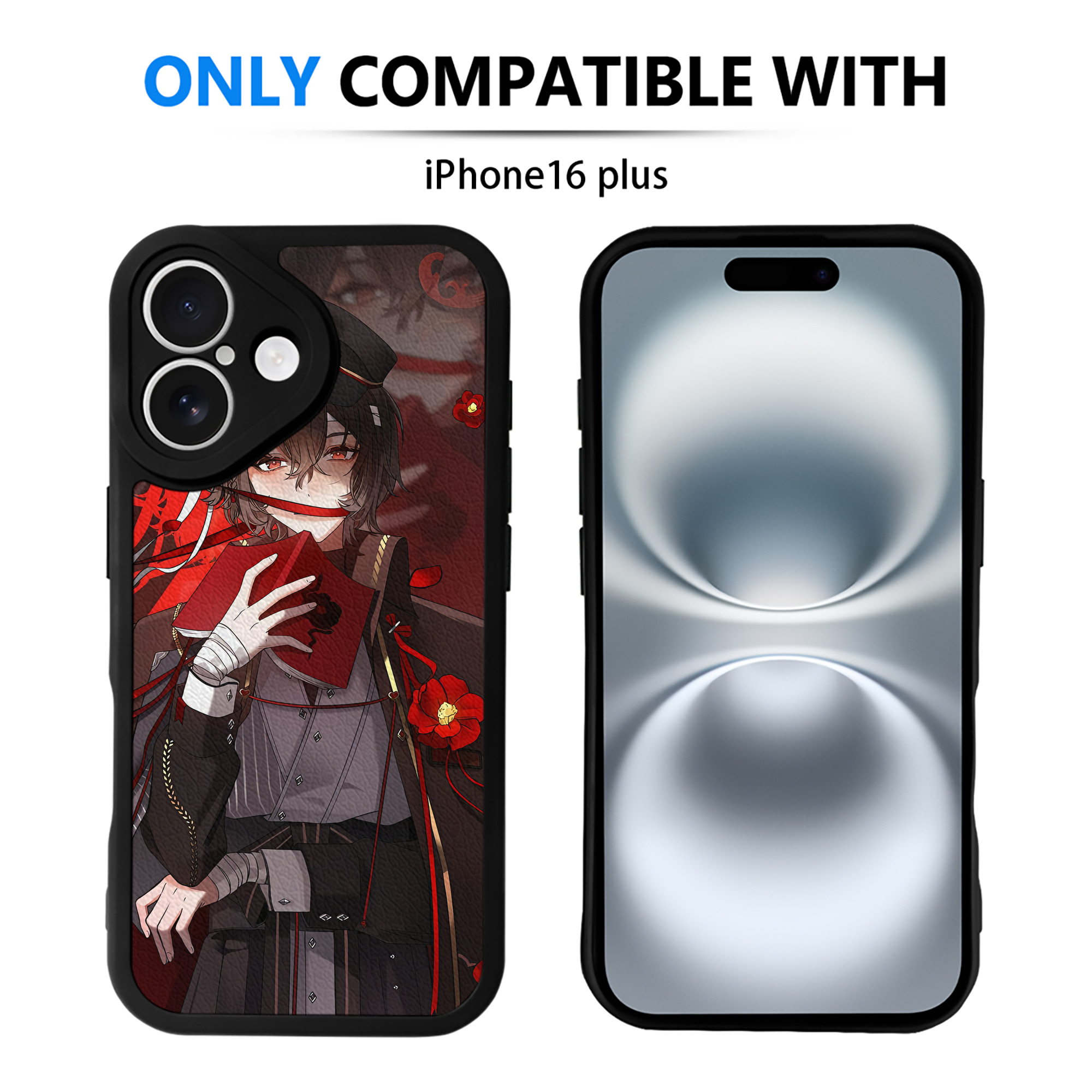 （画像用） 文豪ストレイドッグス Bungo Stray Dogs 【iPhone 16シリーズ対応】シリコンスマホケース（レザー調） 材質：シリコン